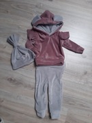 Komplet welurowy dziecięcy rozm 74-80