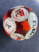 Oficjalna piłka Betclic 1 Liga Select Brillant z autografami ŁKS Łódź