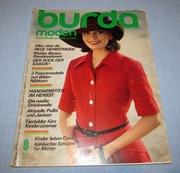 Burda Moden 8/1974 + wykroje Vintage Moda szycie krawiectwo