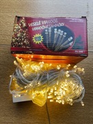 Lampki Choinkowe LED 300 BIAŁY KABEL