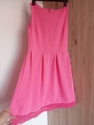 dziewczęca sukienka, różowa, używana, R. 36/38