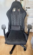 Fotel gamingowy Kraken Helios czarny materiałowy