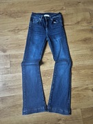 Jeansy dzwony By O La La XS niebieskie szerokie nogawki bawełna tanio