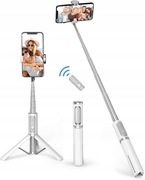 Statyw selfie stick ATUMTEK Bluetooth 3w1  z pilotem biały