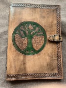 Notes skórzany z drzewem Yggdrasil 2, wymienne kartki. Notatnik, szkicownik