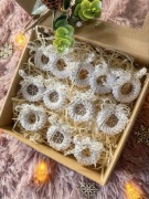 Bombki /ozdoby świąteczne choinkowe makramowe/ handmade