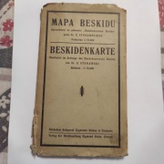 Mapa Beskidu Beskidenkarte. Stonawski