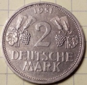 Niemcy RFN 2 marki 1951 F