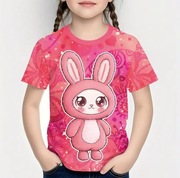 Nowa bluzka z aplikacją Labubu 128/134 cm