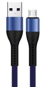 Solidny kabel USB micro 2A do szybkiego ładowania 1metr w oplocie.