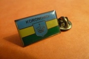 Koronowo Pow. Bydgoszcz Herb Flaga pin przypinka 