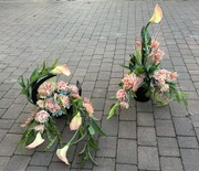 KOMPOZYCJA NAGROBNA NA POMNIK - komplet