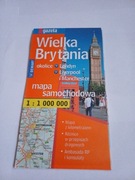 Wielka Brytania, mapa samochodowa.