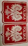 Naszywki Polska PRL 2szt 