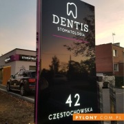 Pylon reklamowy Premium LED Reklama  Stomatolog