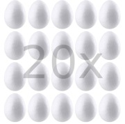 JAJKA STYROPIANOWE 6CM 20 SZTUK wielkanoc ozdoby