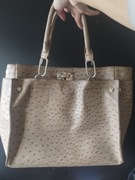 Beżowa torba imitacja skóry krokodyla Orsay 