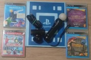 Zestaw gier move PS3 PL z kamerą EYE i kontrolerem ruchu move i Wonderbook