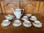 Serwis Kawowy Porcelana Czechosłowacja dla 6 osób D67