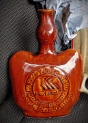 Kamionkowa karafka PRL glazurowana 