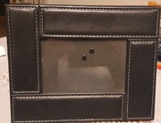 Ramka na zdjęcia 10x15 czarna skóra