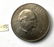 1 Korona, Wielka Brytania, 1965 , W. Churchill