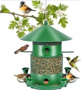 KARMNIK DLA PTAKÓW METALOWY WISZĄCY REGULOWANY DO OGRODU I NA BALKON