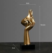 Nordic Resin Abstract Statue – Luksusowa Rzeźba Dekoracyjna na Biurko