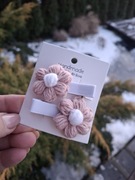 Spinki do włosów dla dziewczynki handmade 2 szt. Kwiatki