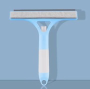 Ręczne,  wielofunkcyjne narzędzie do czyszczenia szyb z rozpylaczem