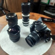 Canon 550D, obiektywy, COMBO