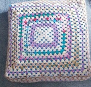 Duża ręcznie robiona, poszewka na poduchę palety 