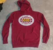 Bluza Vans r. S kaptur bordowa kangurka
