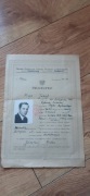 stare świadectwo szkolne 1946 rok jedne z pierwszych po 2 wojnie 