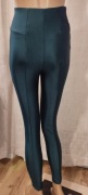 spodnie  r. 34 stradivarius błyszczące zieleń