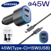 Ładowarka samochodowa Samsung USB typ-C 60W PD Super Charging