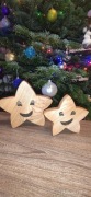 Gwiazdki z drewna ,jesion ,dekor 