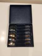 Łyżeczki posrebrzane JUBILER lata 60 komplet 6szt.