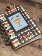 Notes na spirali ręcznie wykonany idealny na prezent dla chłopca