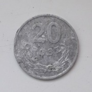 Moneta PRL 1965 r. 20 groszy 