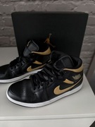 Buty Nike air Jordan 1 mid black gold 45