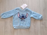 Pluszowa bluza jasnoniebieska Stitch rozmiar 74 Nowa