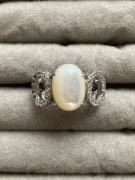 Pierścionek srebrny srebro 925 boho kamień rozmiar 14