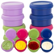 Pojemniki do sosów dipów na dipy sosy 80ml 8szt przykrywka zestaw dressing