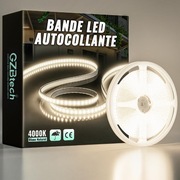 Taśma LED GZBtech 15 m 4000K biała neutralna 230V samoprzylepna, przycinana