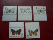 ZSRR 1986 MNH Mi. 5584/88 Fauna Owady Motyle