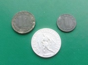 AUSTRIA - Zestaw monet 1 10 Groschen Schilling 1947 1948 Y12