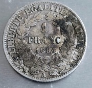 1 frank franc 1894 A Ceres Demeter srebro 