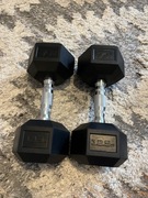 HANTLA HEX - 2 HANTLE ŻELIWNE STALOWE OGUMOWANE 12,5 kg