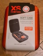 Sztywny futerał z wycięciami na kamerę GoPro pomarańczowy